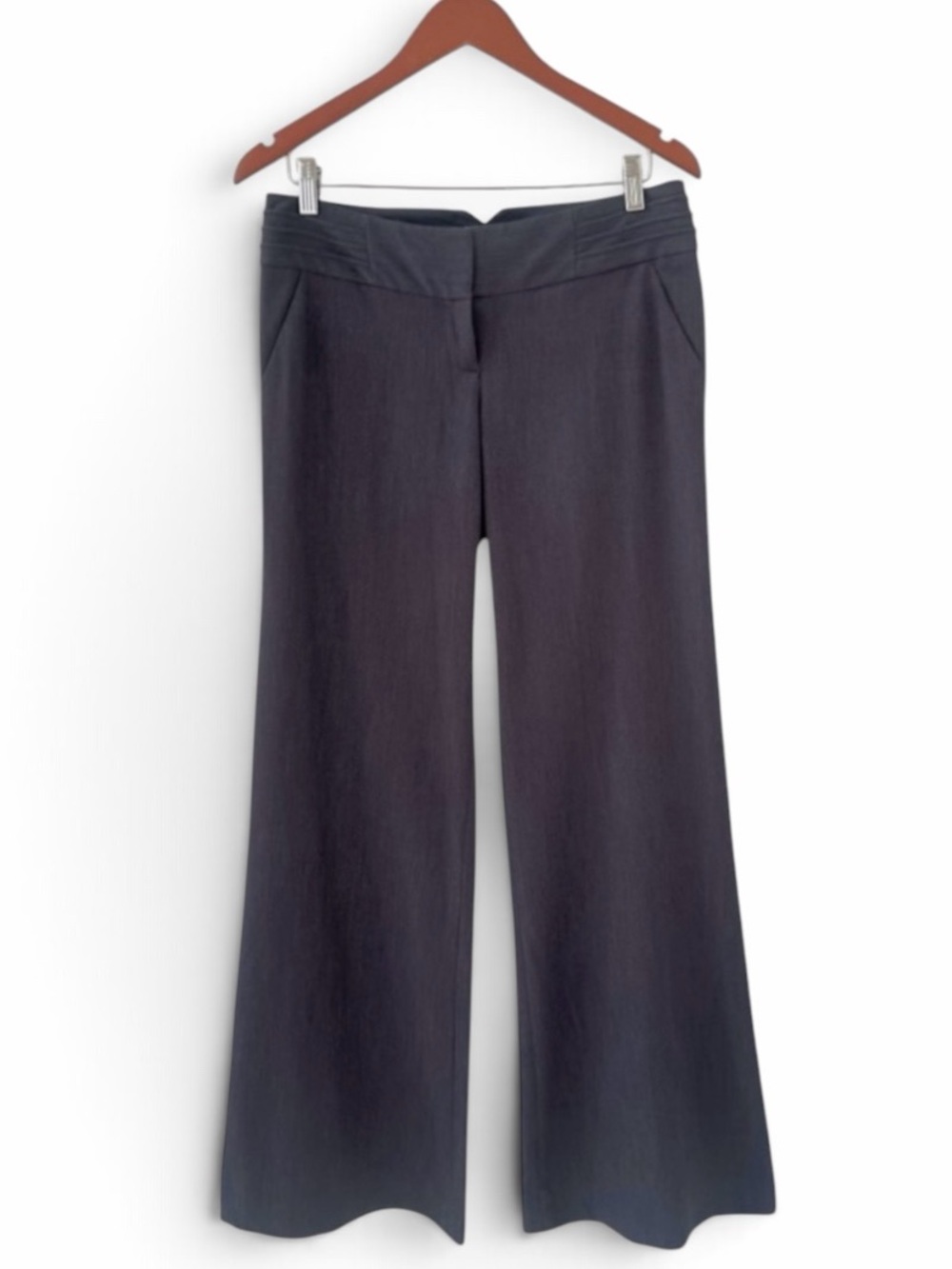 The Limited Studio 400 Dark Grey Drew Fit Wide Leg Pants Size 4L